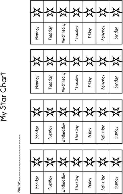 Example of a simple star chart